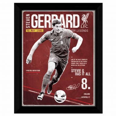 Steven Gerrard & Liverpool FC Framed Print