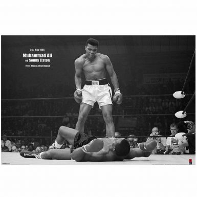 Muhammad Ali vs Liston Knockout Boxing Poster