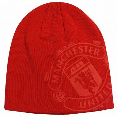 Kids Manchester Utd Beanie Hat