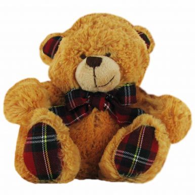 Scotland Tartan Scarf Cuddly Teddy Bear