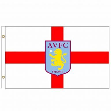 Aston Villa Crest & Cross of St George Flag
