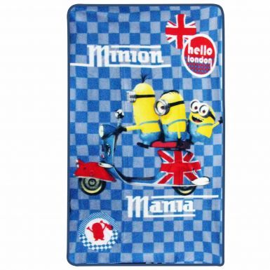 Official Minions Mania Hello London Fleece Blanket