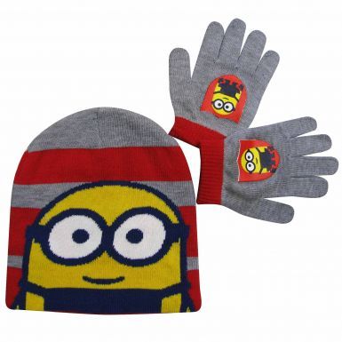 Minions Film Character Kids Hat & Gloves Set