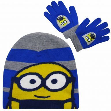 Minions Film Character Kids Hat & Gloves Set