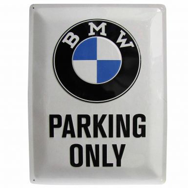 Large Metal BMW Parking Only Sign