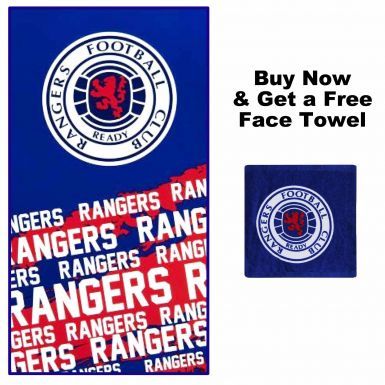 Rangers FC Towel & Free Face Towel