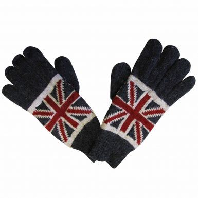 Union Jack Knitted Gloves