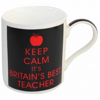 Keep Calm it's Britain's Best Teacher Gift Mug