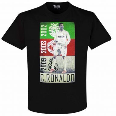 Cristiano Ronaldo Football Career Retro T-Shirt