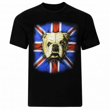 British Bulldog & Union Jack Flag T-Shirt