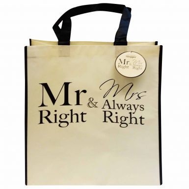 Mr Right & Mrs Always Right Shopping Bag
