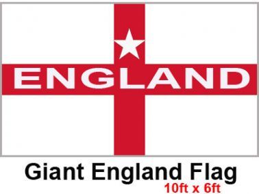Giant England Cross of St George Flag (9ft x 6ft)