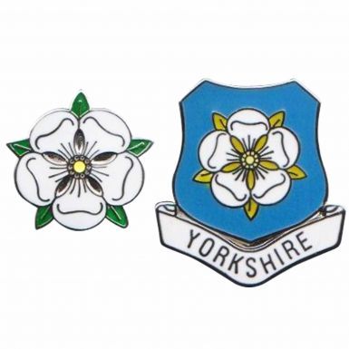 Yorkshire County Rose Pin Badges