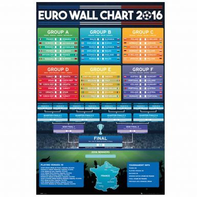 Buy France 2016 EUROS Fixtures Wall Chart