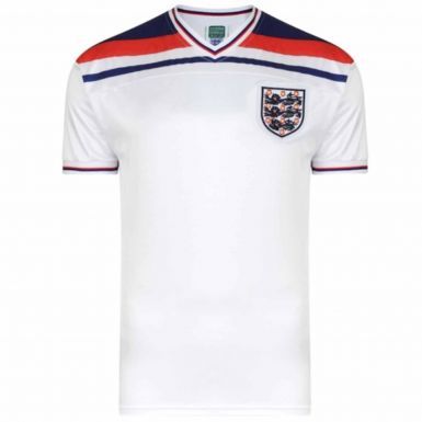 Official England 1982 Classic Retro Shirt by Scoredraw