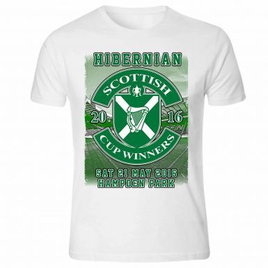 Hibernian FC 2016 Scottish Cup Winners T-Shirt