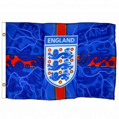 Official England 3 Lions Crest Flag