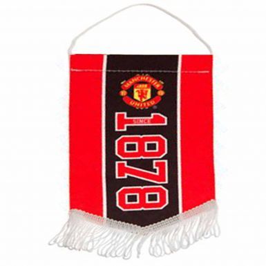 Manchester Utd Mini Pennant for Cars or the Home