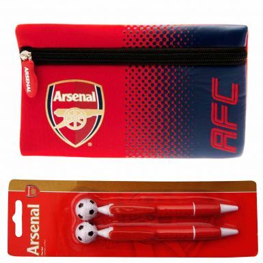 Arsenal FC Pencil Case & 2 Pen Set