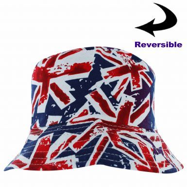 Union Jack Flag Reversible Sun Hat