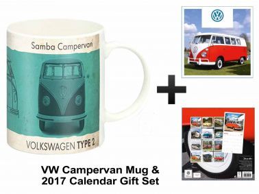 VW Campervan 2017 Calendar & Mug Gift Set
