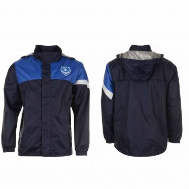 Portsmouth FC Hooded Rain Jacket