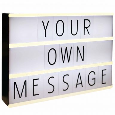 Cinema LED Lightbox With Letters & Symbols for Fun Messages