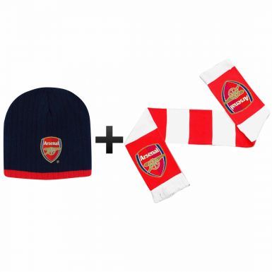 Arsenal FC Winter Warmers Hat & Scarf Set