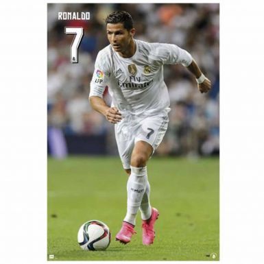 Official Cristiano Ronaldo & Real Madrid Poster