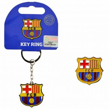 FC Barcelona Keyring & Badge Set
