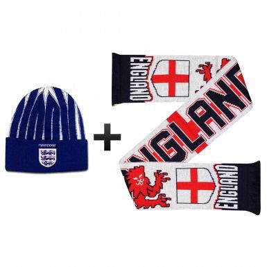 England Lions Winter Warmers Hat & Scarf Set