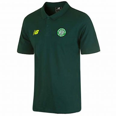 Celtic FC Footballl Crest Polo Shirt By New Balance