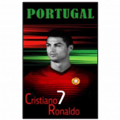 Giant Cristiano Ronaldo & Portugal Soccer Beach Towel