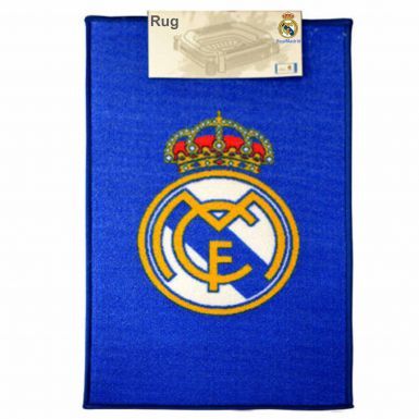 Official Real Madrid Crest Floor Rug for the Home