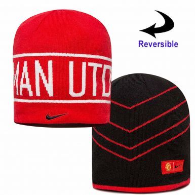 Official Manchester United Reversible Beanie Hat by Nike
