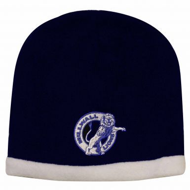 Embroidered Millwall Lions Fleece Lined Winter Beanie Hat