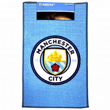 Official Manchester City Crest Floor Rug (50cm x 80cm)