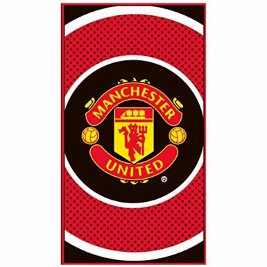 Official Manchester United Soccer Crest Bath Towel