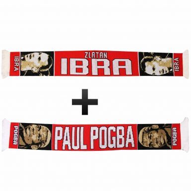 Zlatan Ibrahimovic & Paul Pogba Players Scarf Gift Set
