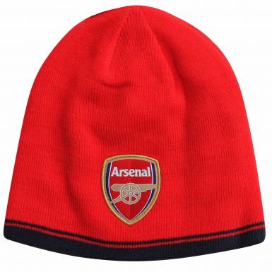 Official Arsenal FC Reversible Beanie Hat by Puma (Adults)