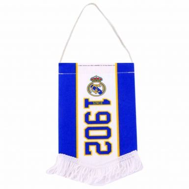 Real Madrid Crest Mini Pennant for the Home or Cars