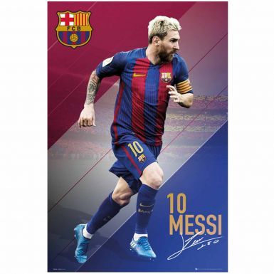 Giant FC Barcelona & Lionel Messi Player Poster