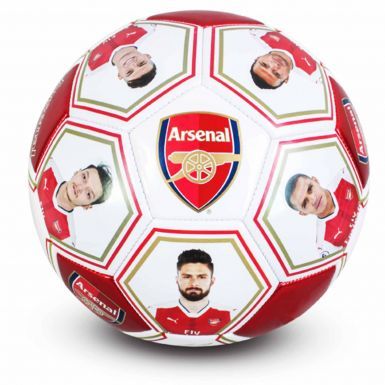 Official Arsenal FC Player Photo & Signature Football (Size 5)