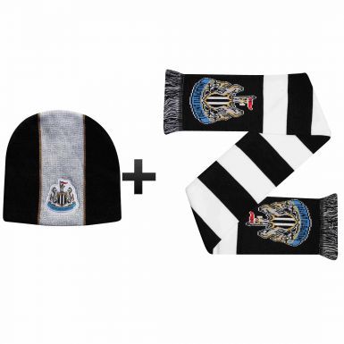 Newcastle United Winter Warmers Hat & Scarf Set