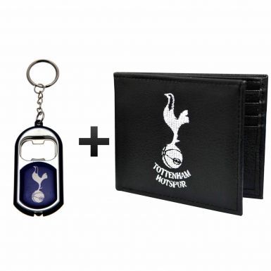 Tottenham Hotspur Leather (PU) Wallet & Keyring/Torch Gift Set