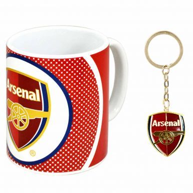 Official Arsenal FC 11oz Ceramic Mug & Keyring Gift Set