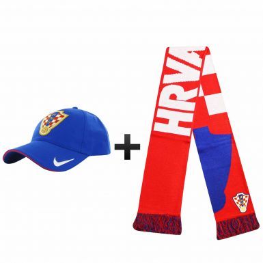 Croatia Hrvatska Football Fans Scarf & Cap Gift Set by Nike
