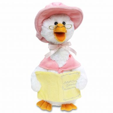 Kids Mother Goose Plush Toy Singing 5 Nursery Rhymes