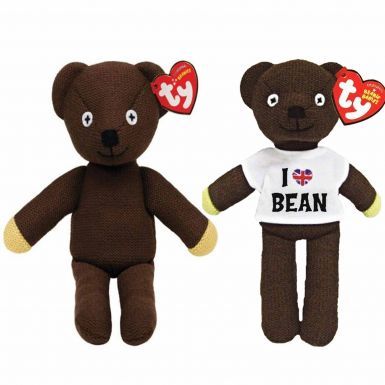 Official Mr Bean Twin Beanie Bear Set by Ty (Limited Edition)