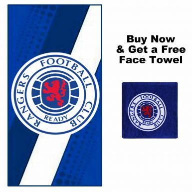 Official Rangers FC Towel & Free Face Towel
